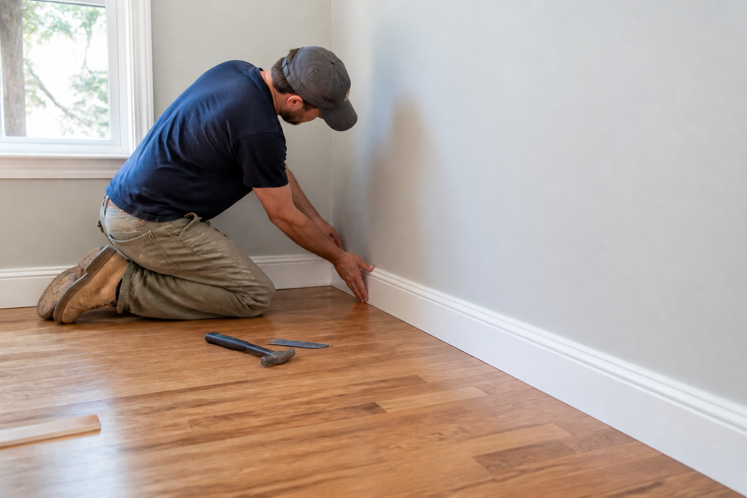 Interior room being prepared for painting in a Fairfield County home