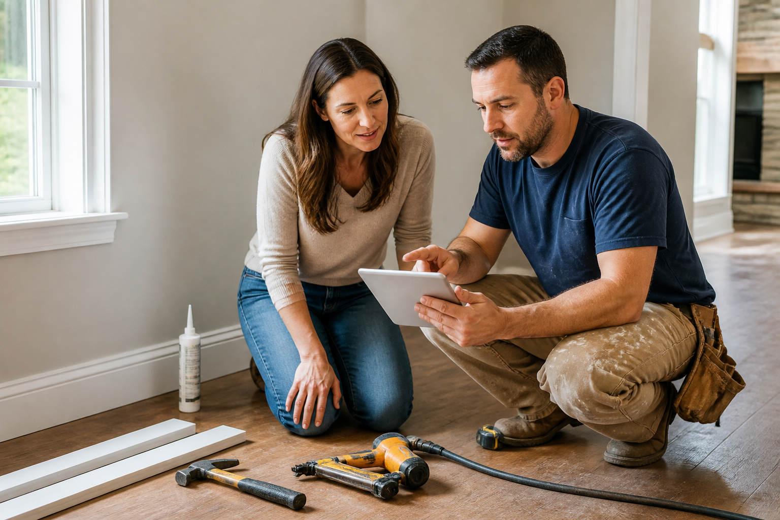 Home value calculator tool for painting project planning